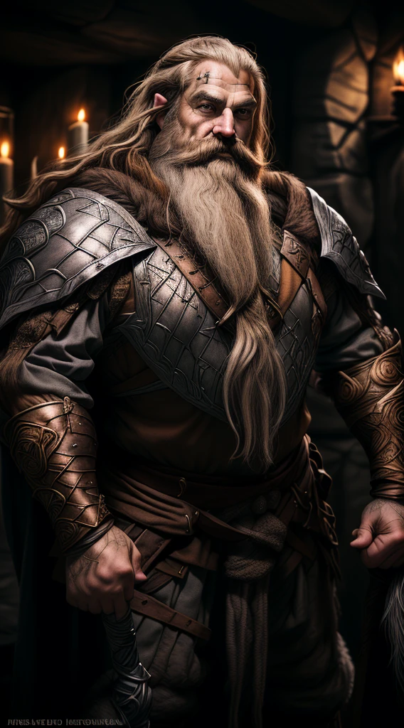 D&D, dwarf warrior, long beard, lord of the rings, dwarvish phenotype, fighter