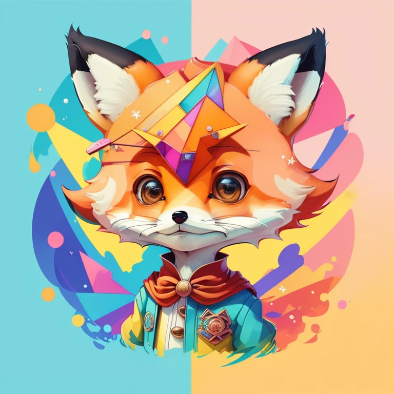 ) ((((cute fox) ((Mikey)) - Criador: Walt Disney2023) ), ,, ( Walt Disney acolchoamento ,multidimensional geometric wall PORTRAIT, arte, Chibi,
Yang08k, lindo, Colouring,Rose
Primary works, qualidade superior, melhor qualidade, Arte Oficial, Beautiful and Aesthetic,)) ), ,,  Walt Disney acolchoamento ,multidimensional geometric wall PORTRAIT, arte, Chibi,
Yang08k, lindo, (Colouring, Rosa), amarelo ,azul ,vermelho e branco)
Primary works, qualidade superior, melhor qualidade, Arte Oficial, Beautiful and Aesthetic,