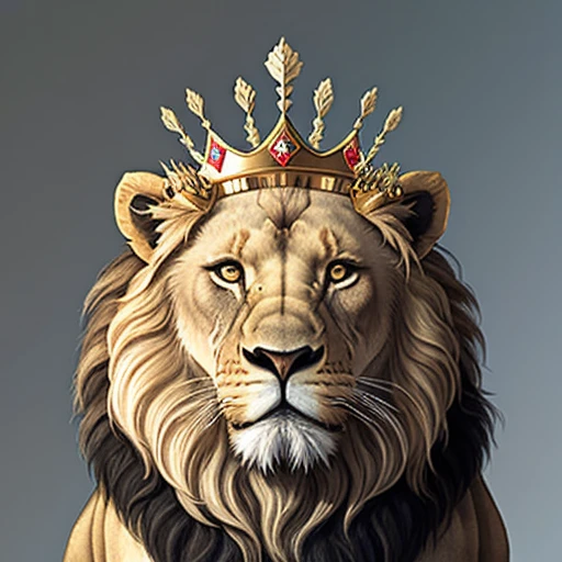 Lion with crown