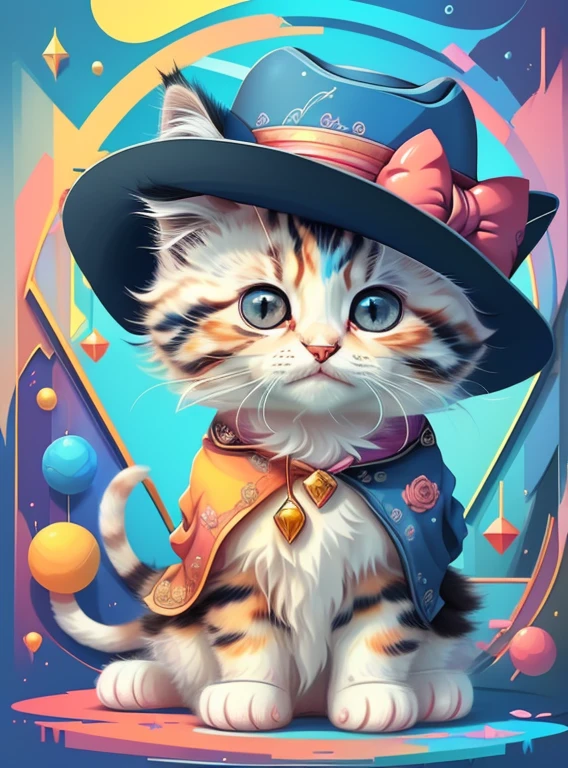 ) ((((cute kitten with a hat) ((Mikey)) - Criador: Walt Disney2023) ), ,, ( Walt Disney acolchoamento ,multidimensional geometric wall PORTRAIT, arte, Chibi,
Yang08k, lindo, Colouring,Rose
Primary works, qualidade superior, melhor qualidade, Arte Oficial, Beautiful and Aesthetic,)) ), ,, Walt Disney acolchoamento ,multidimensional geometric wall PORTRAIT, arte, Chibi,
Yang08k, lindo, (Colouring, rosa), amarelo ,azul ,vermelho e branco)
Primary works, qualidade superior, melhor qualidade, Arte Oficial, Beautiful and Aesthetic,