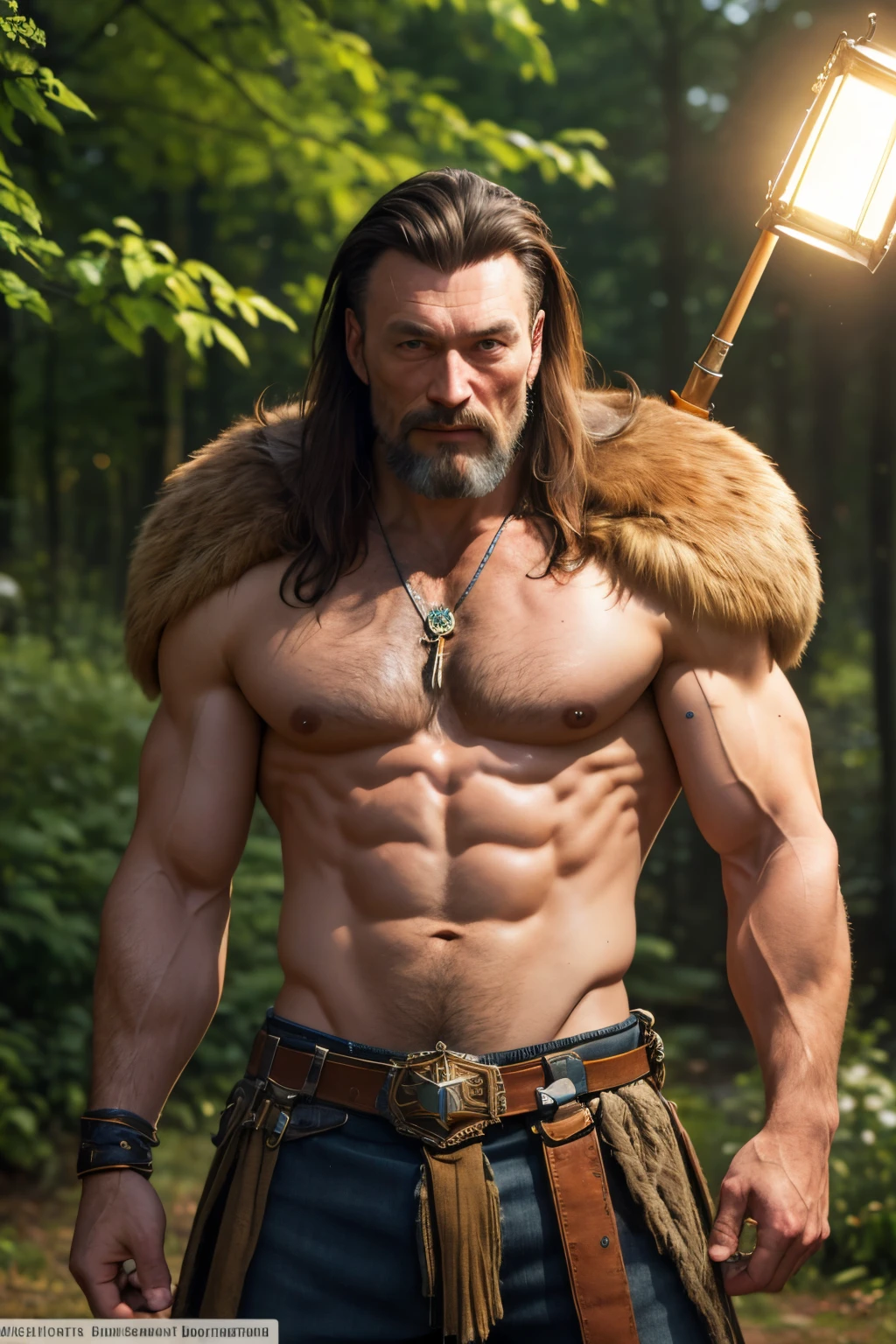 Slava is a beautiful warrior, schmutzige braune Haare, im Stil Simon Bisley, knappes Kettenhemd, Hochdetailliertes Gesicht, Skin mit hoher Detailgenauigkeit, schlanker, muscular body, Heavy metal aesthetic, Hintergrund ein Idyll in der Karibik, High quality, Meisterwerk, Realistisches Foto, Aufwendig detailliert,
 8K, HDR-Beleuchtung, light depth of field, Breites Licht, Hoher Kontrast, Hintergrundbeleuchtung, Licht-Fackeln, Scharfer Fokus, RAW-Farbfoto, Blick in die Kamera, coole Farben, Erotische Pose, heftig