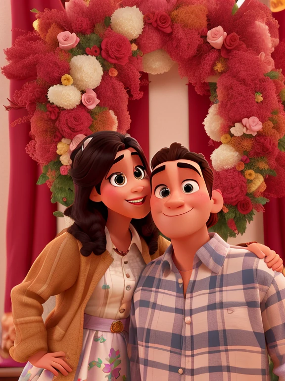 Mujer y hombre al estilo Disney pixar ,Alta calidad,mejor calidad
