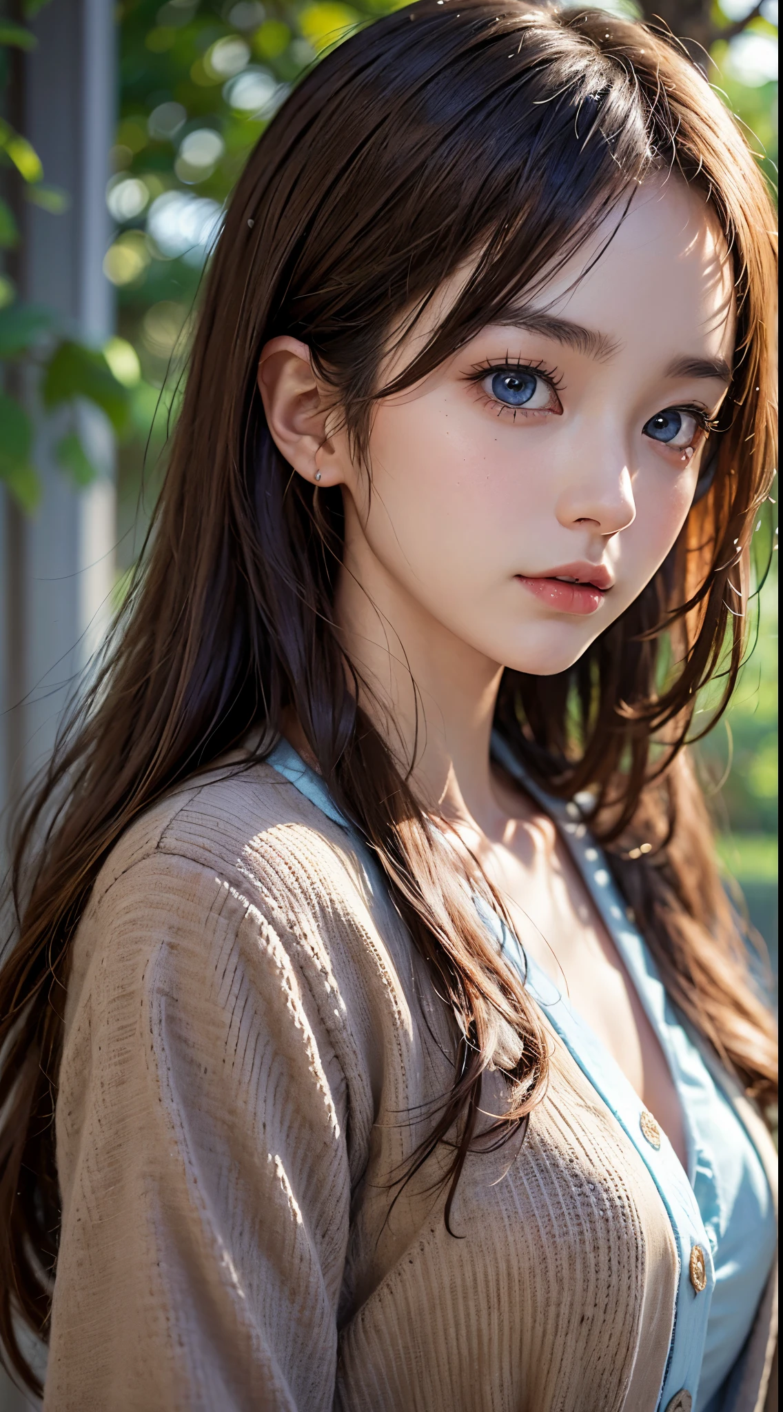 cute girl photo realistic