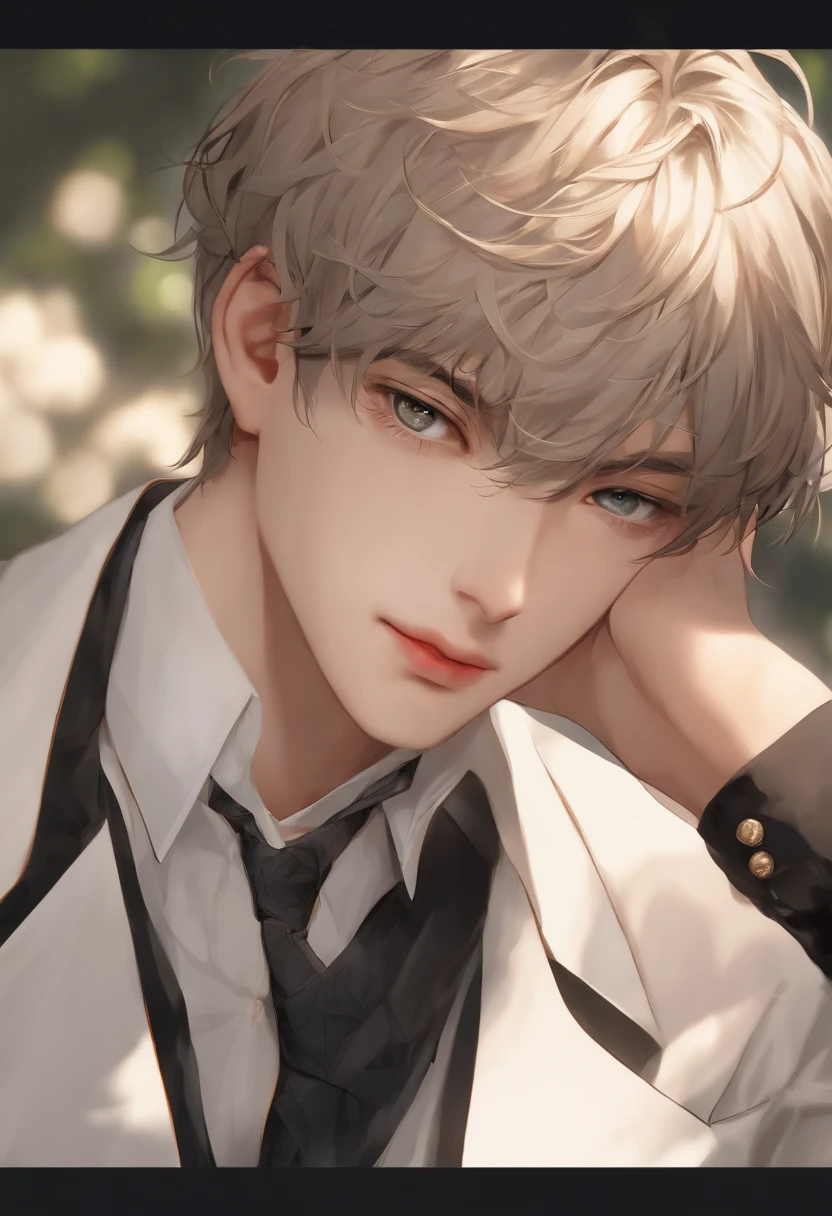 (High resolution, super detailed, masterpiece), 1boy, beautiful boy, handsome beauty, delicate facial features, eighteen years old, fine eye and face portrayal, rich details, upper body, portrait, 8k