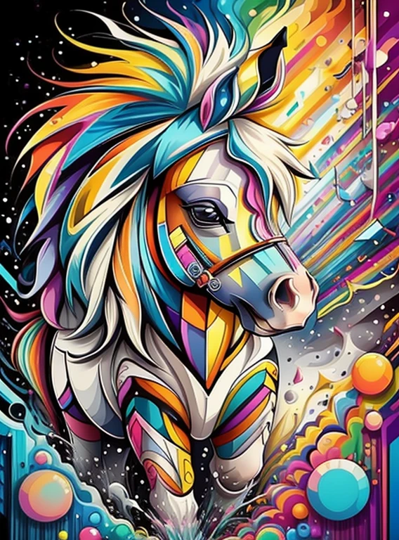 (cute baby pony),(melhor pose),(best angle), (better expression), Eduardo Kobra acolchoamento ,multidimensional geometric wall PORTRAIT, arte, Chibi,
Yang08k, lindo, Colouring,
Primary works, qualidade superior, melhor qualidade, Arte Oficial, Beautiful and Aesthetic, pelos coloridos,