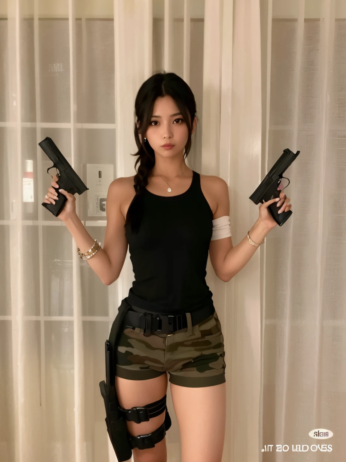 arafa woman holding two guns and a gun in her hands, com pistola, com fuzil, Tifa Lockhart, Tifa lockheart, Xision Wu, Tifa Lockheart glamourosa, Jisoo do Blackpink, jennie blackpink, armado, iu lee ji-eun as a super villain, Cerveja Madison, Tifa, tzuyu de duas vezes, 2 0 2 0 moda