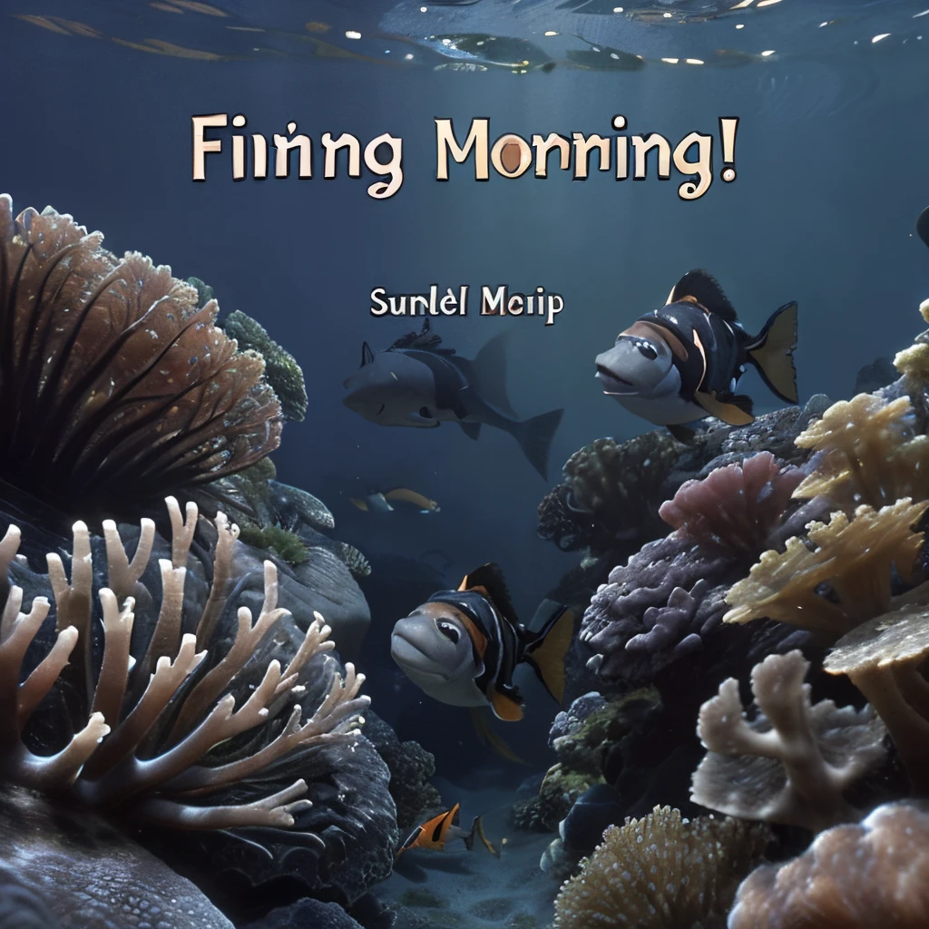 Finding nemo with text good morning Sandy