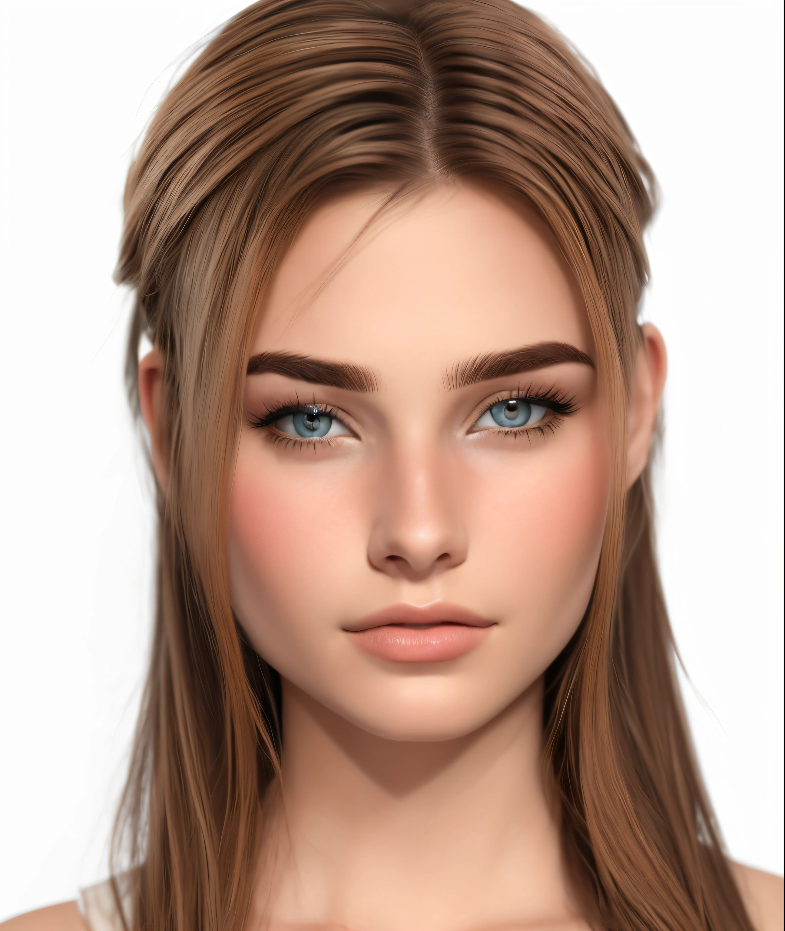 um close up de uma mulher com cabelos longos e um colar, rosto realista detalhado, rosto detalhado realista, rosto realista altamente detalhado, rosto detalhado e realista, com o rosto muito detalhado, rosto realista e detalhado, rosto detalhado real, adolescente hiperrealista, detailed flawless face, rosto bonito realista, single realistic face, Face extremamente realista, rosto perfeito sombreado realista, rosto realista humano