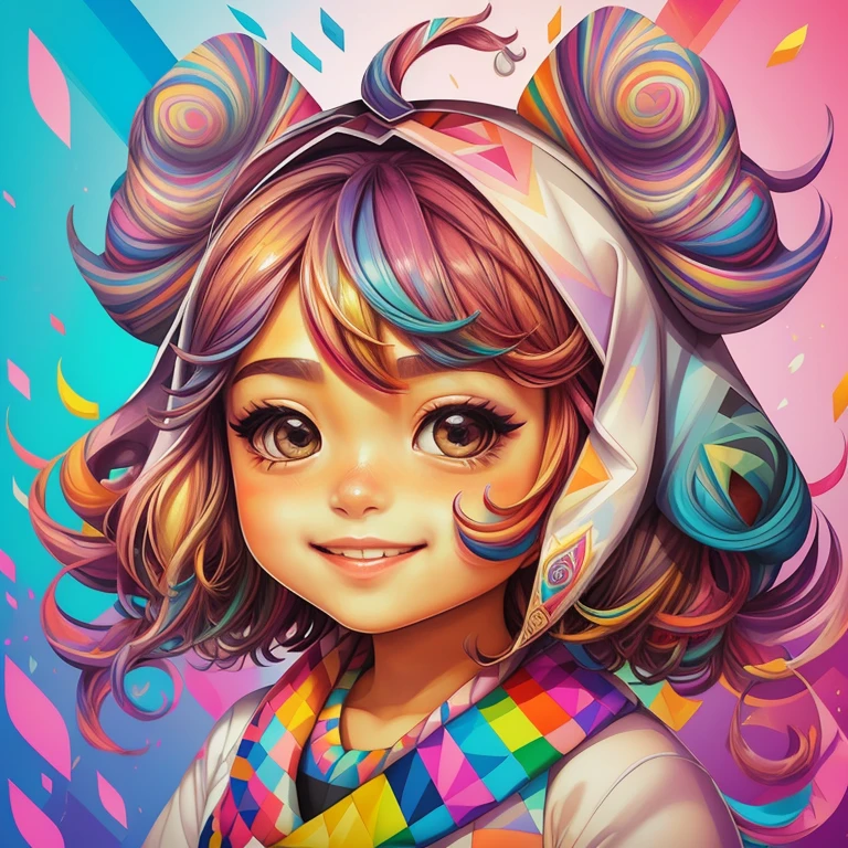 (Lulu of Pumerania ),(happy)),(2ear)), Eduardo Kobra padding ,wall PORTRAIT geometric multidimensional, art, chibi,
yang08k, beautiful, colorful,
masterpieces, top quality, best quality, official art, beautiful and aesthetic,