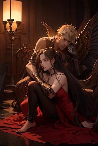 Give the remove background and the cool handsome 3D boy and sweet a girl with the boy for play mobile game for attitude get the professional photo