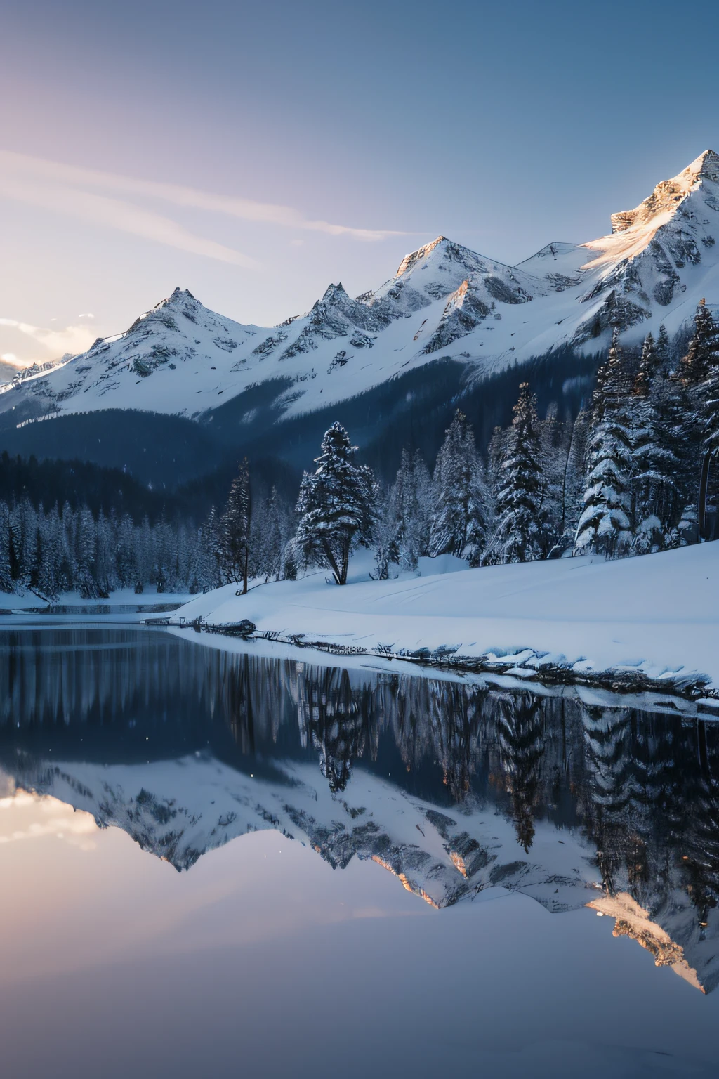 (a huge brown travel shoe),tmasterpiece,Best quality at best, extremely beautiful reflection,best reflection,(Very detailed CG system-8K wallpaper),Snow mountain theme and natural element table,Tall trees,(A winding mountain road),Surrounded by delicate snowflakes,(nature elements),(Snow mountain theme),(Snowy mountains in the distance),Octagonal rendering,Ray traching,ultra - detailed,Cinematic light and shadow,Delicate snowdrift,Every detail is detailed