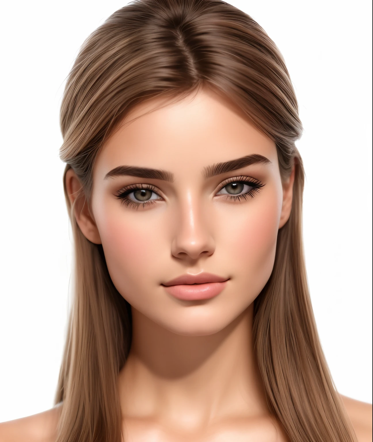 um close up de uma mulher com cabelos longos usando um colar, rosto realista detalhado, rosto detalhado realista, rosto realista altamente detalhado, adolescente hiperrealista, rosto detalhado real, rosto detalhado e realista, rosto realista e detalhado, com o rosto muito detalhado, single realistic face, rosto bonito realista, detailed flawless face, rosto perfeito sombreado realista, rosto detalhado preciso, Face extremamente realista