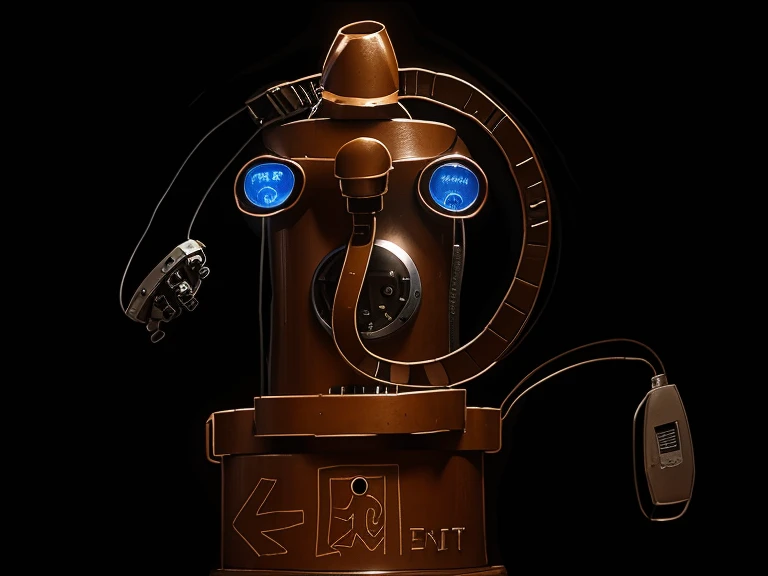 Robot moving in the laboratory,Realistic style