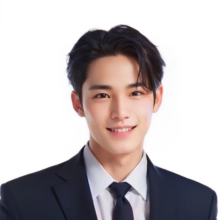 Imagen de un hombre con traje y corbata sonriendo, Cai Xukun, Foto de perfil de la foto de cabeza, Jinyoung Shin, Yanjun Chengt, Kim Doyoung, foto de la cabeza, Christopher C. sotavento, JIA, Jung Jaehyun, Siwoo Kim, Hyung Tae, headshot photograph, Wonbin Lee, inspirado por Zhang Han, Lu ji, Hong June Hyung