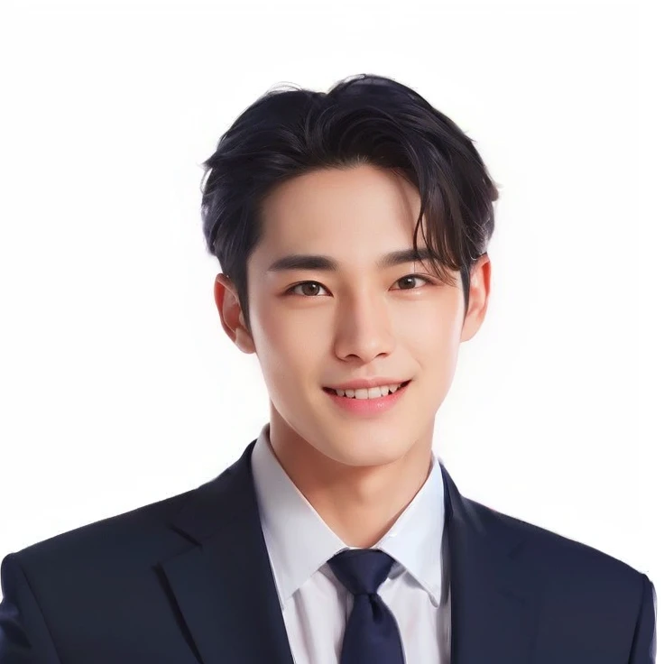 Imagen de un hombre con traje y corbata sonriendo, Cai Xukun, Foto de perfil de la foto de cabeza, Jinyoung Shin, Yanjun Chengt, Kim Doyoung, foto de la cabeza, Christopher C. sotavento, JIA, Jung Jaehyun, Siwoo Kim, Hyung Tae, headshot photograph, Wonbin Lee, inspirado por Zhang Han, Lu ji, Hong June Hyung