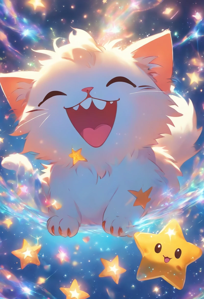 hi res, nsfw, kemono, kawaii style, furry, solo, male, wolf , feral, quadruped, cute, adorable, brightly colored, cheerful, anime influence, highly detailed, star, rainbow, huge canine penis, huge knot, huge balls,