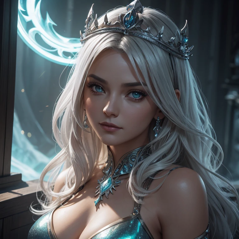 Close-up of a woman sitting on a glowing planet, in the astral plane ) ) ), astral fairy, celestial goddess, goddess of galaxies, cosmic goddess, He has a delicate and beautiful face, elven angel meditating in space, elven spirit meditating in space, Raised sexy,cleavage, goddess of space and time, Astral appearance, magical fairy floating in space, astral ethereal, By Yuumei ,Scorpio, Virtual Engine 5,Perfect detail rendering,rendering by octane,hyper HD