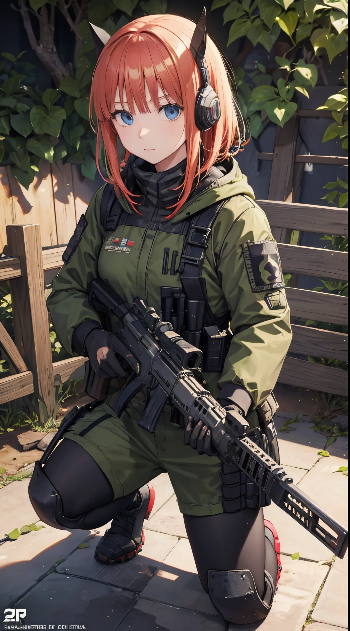 Nino Nakano,armadura de call of duty warzone,bosque destruido