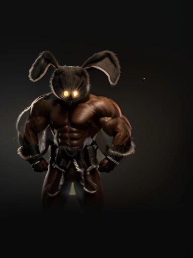 Tiere, musculature, edgBunny