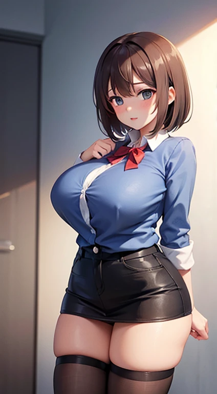 A girl with  and no panties weaort clothes