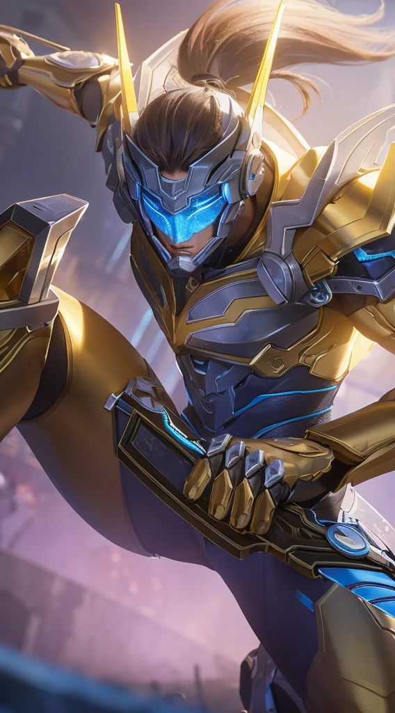 (Intricate Details, Masterpiece, Best Quality, High Resolution, 8k), (1man), (male:1.2), finely detailed eyes and face, toned body, masculine appeal, commanding presence, bulging biceps and triceps, well-developed quadriceps and hamstrings, light skin, portrait, solo, half shot, looking down, detailed background, detailed face,finely detailed background, Depth of Field, VFX, young and handsome face