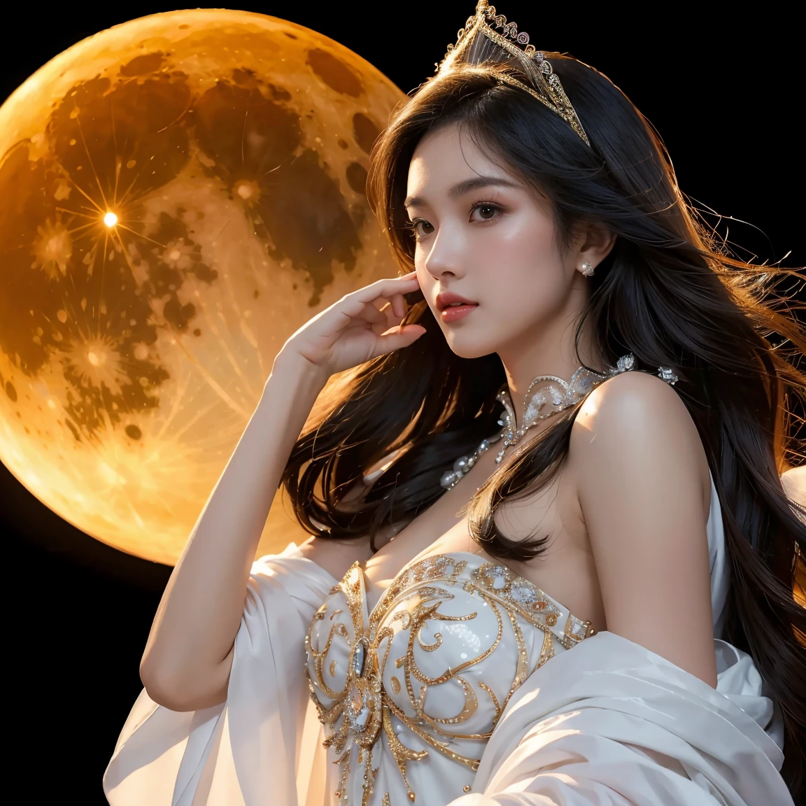 beautiful, perfect shadows, perfect lights, perfect Miss universe, perfect pose, perfect view, best angle, Super Mariner Moon Masterpiece, best quality, (1 girl), perfect face