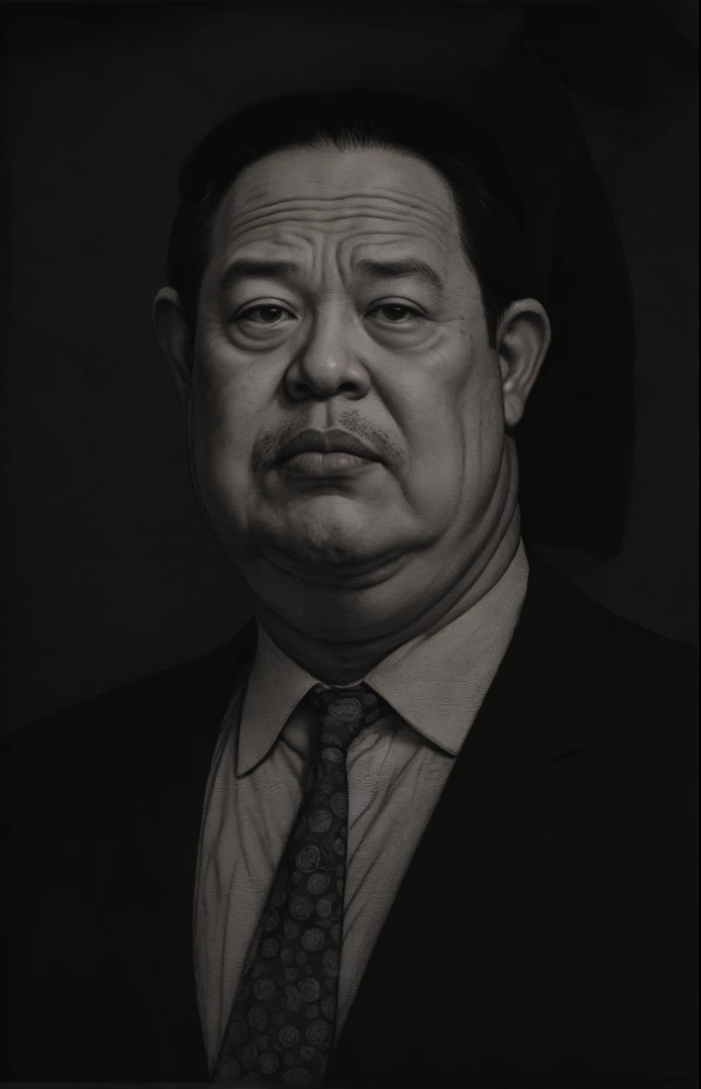 Wearing a suit and tie、Rough image of a man wearing a hat, portrait of ultra realistic, detailed portrait, portrait of a man in suit, Ice-T portrait, inspired by Russell Dongjun Lu, Jeremy, very detailed portrait, Jin Lowe, anton, Realistic portrait, portrait illustration, Michael Okuda, very detailed portrait, Chuck Clayton portrait