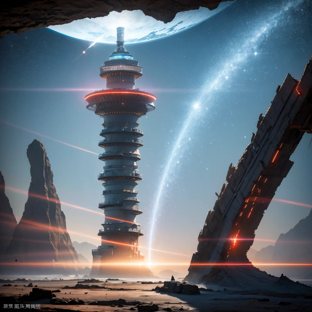 Mohe alluvial plain in Yuexing Rift Valley area,Rock sugar agate nuclear power command armed helicopter black gold cruiser tower snow red marble luminous space station. 1:3 Models,starrysky,Cyberpunk art of a,Rembrandt light,Detail portrayal,macro shot,surface reflection,High definition details,dingdall effect,Light and shadow intensification,The light shines,particle effect,3D modeling,Surface reflected light,detail-rich,fine texture,strong visual impact,hyper-detailing,A high resolution,high saturated,ray traycing,light and shadow effect,32K smooth,A high resolution