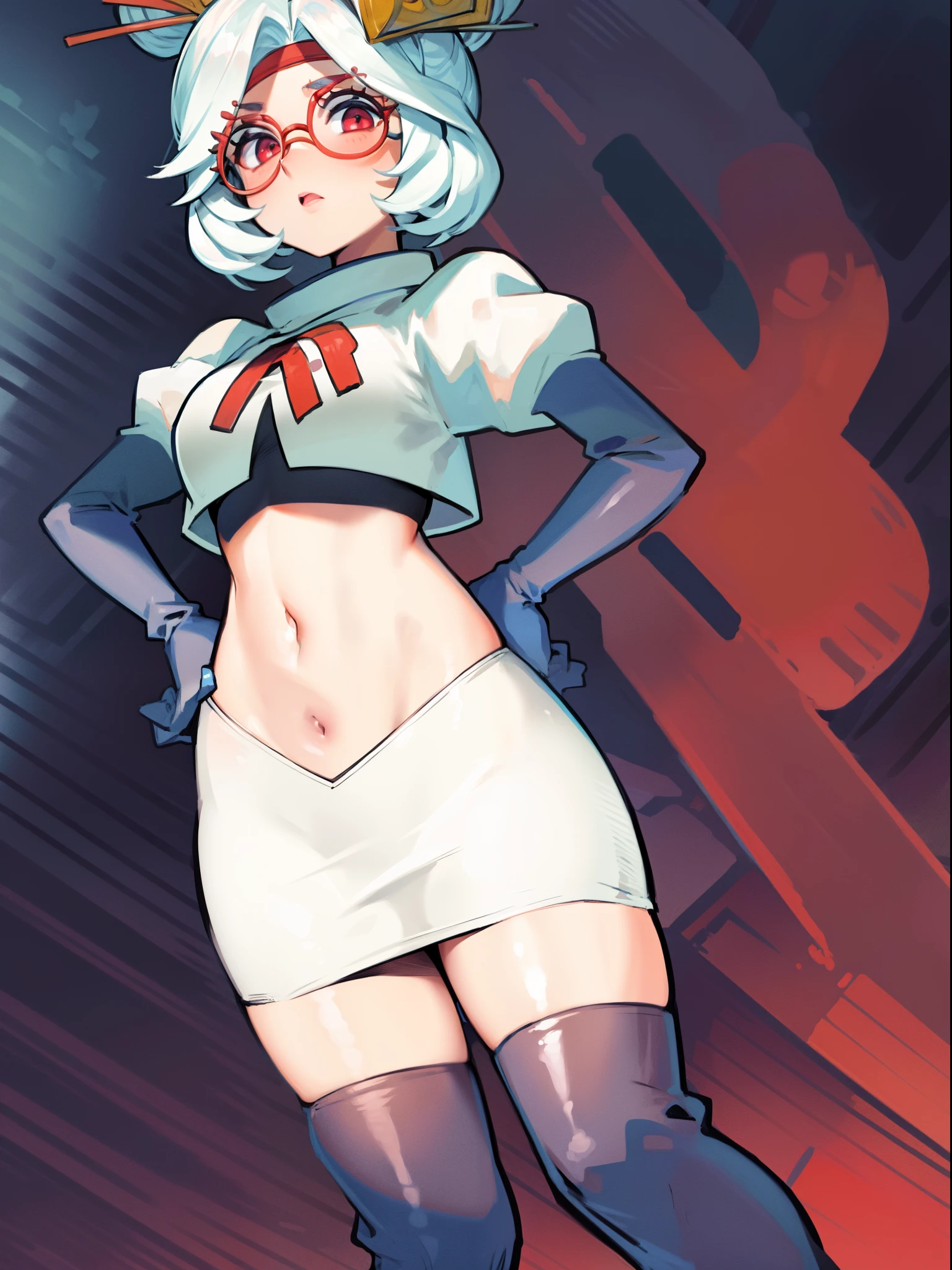 (((dark tan skin))) dark-skinned female, tanned Dark brown skin Strike Witches Kaneshiya Shitara V Gundam Blue Slingshot suicide bombing Human bomb Charge Nene Corps Bazooka Special Attack Unit
