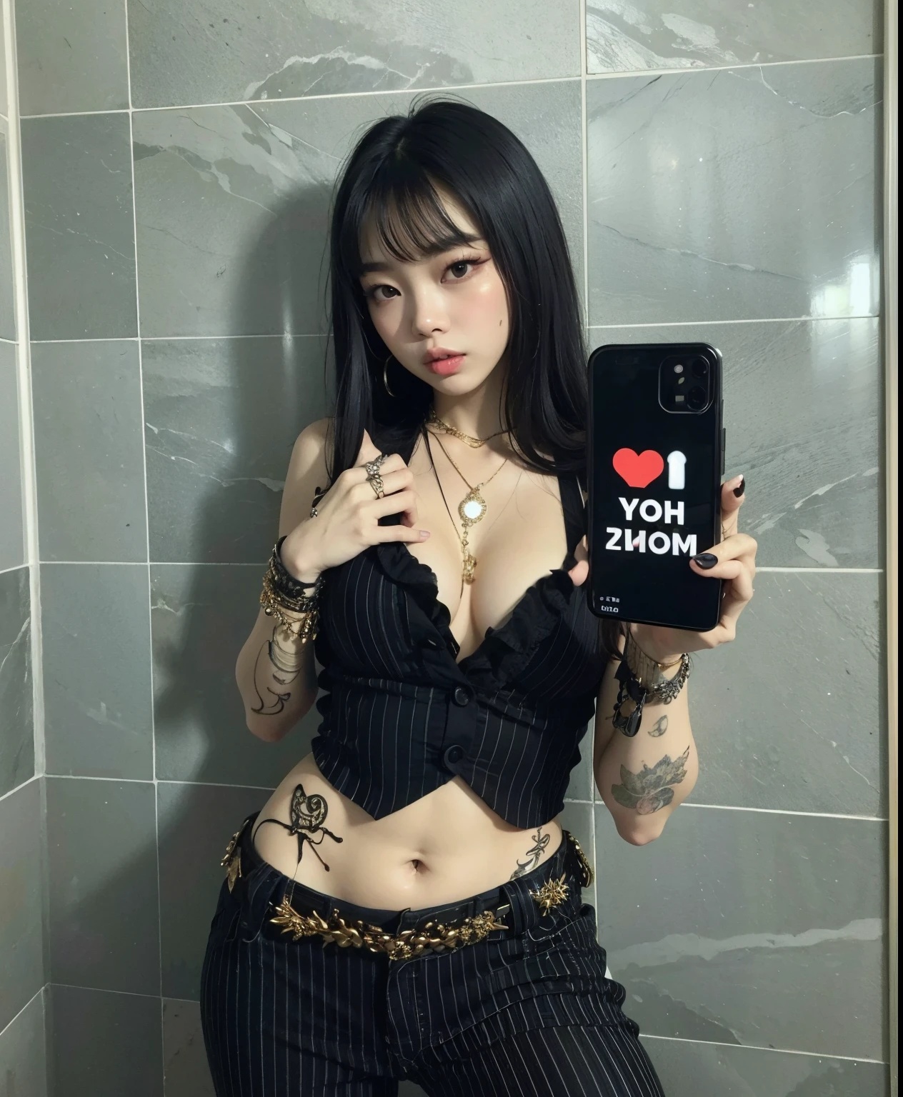 Hermosa piel detallada, cuerpo detallado