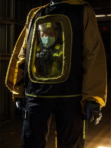 Radiation protection clothing, people inside