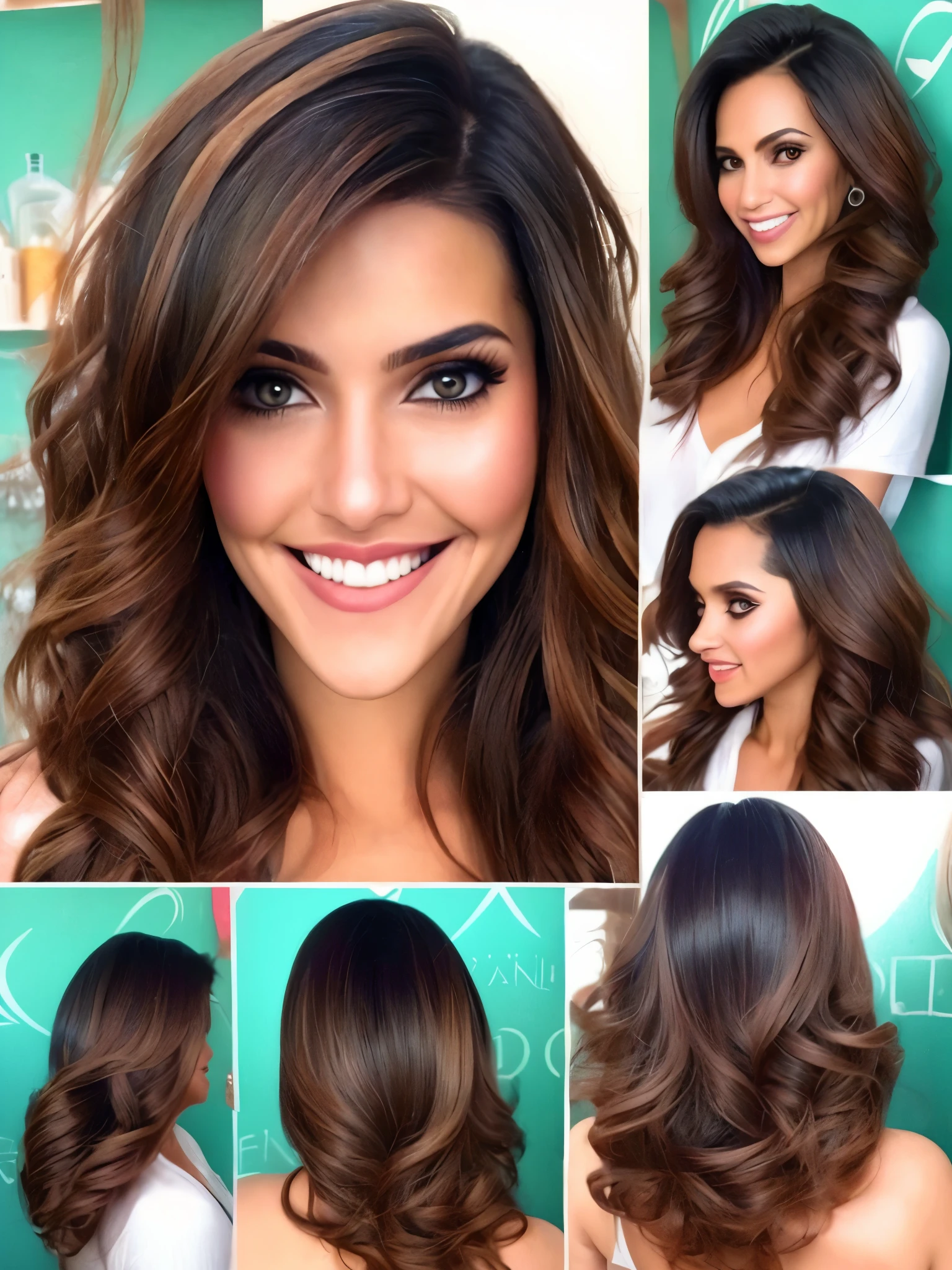 Crie um mulher aranha com o cabelo cacheado com pouco volume