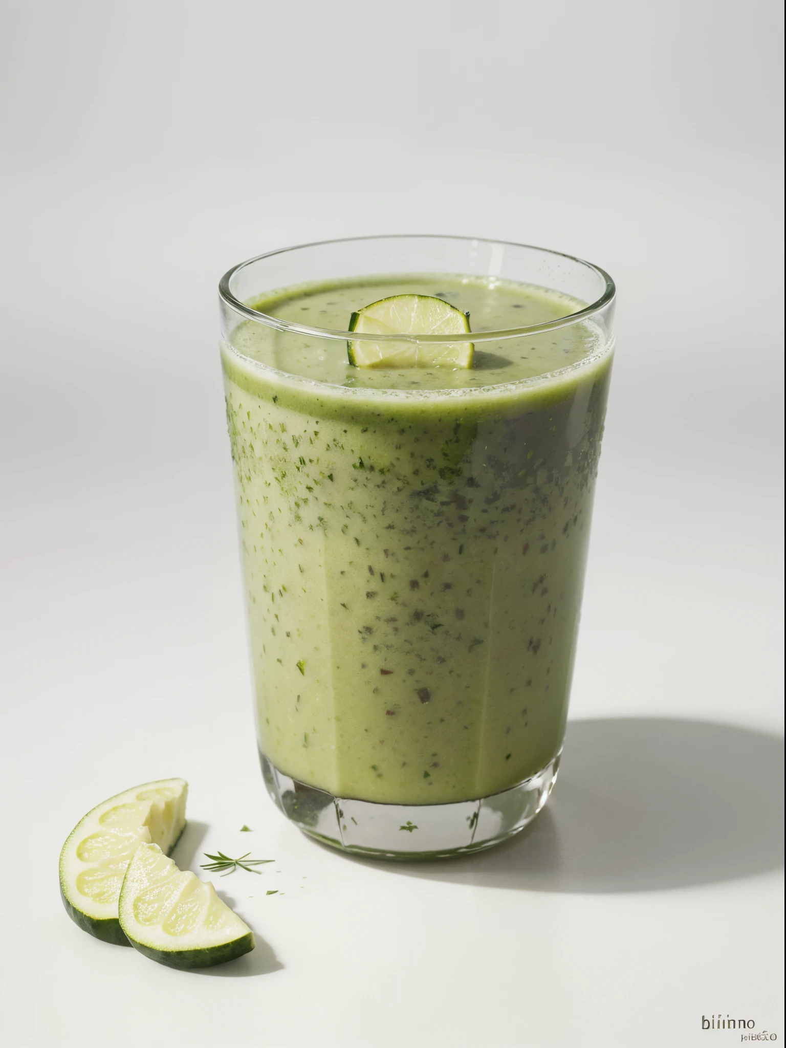 (Best quality,8K,Masterpiece:1.3), (slightly above:1.5), NOhumans, Clear glass, Lots of pureed zucchini soup in it, blend, detalhe poderoso, intense detail, on the white background, Clear detail, professional,(Hyper-realistic:1.3)