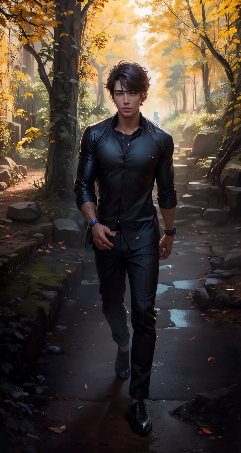 handsome boy, realistic face
