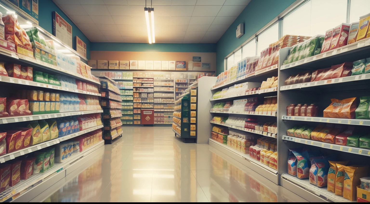 interior of a convenience store, 8k, high resolution