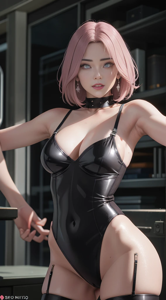 Makima Anime Chainsaw Man, peituda, gostosa, sexo, roupa transparente, 4k