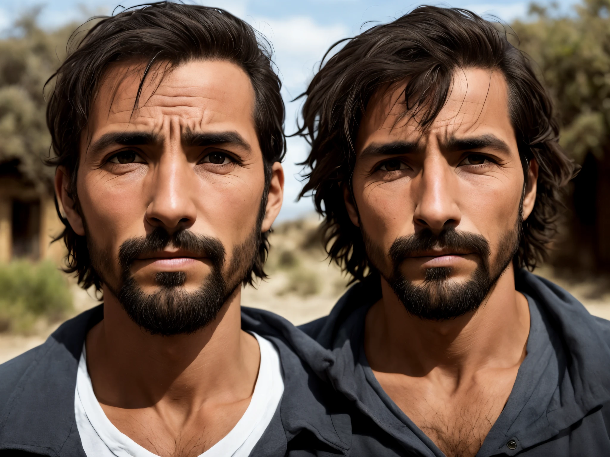 Hombre real con 3 ojos en un pueblo de argentina