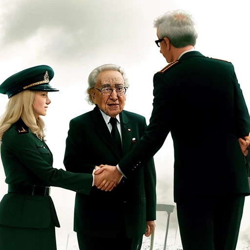 Henry kissinger being welcomed to hell