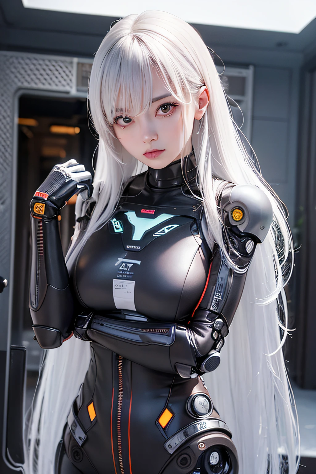 サイバーパンク cyborgs女性 メカニック 透明パーツを使用した美しい造形, cyborgs, (ロシア人のfacesをモデルにした)、(faces, Crotch, The lower body is human skin:1.7)、cables, and circuit board、Concept Design, Awarded, polycarbonate, pcb, Electronics, fully visible mechanical parts、android、(美faces:2)、(詳細なfaces:1.5)、(Big city where a nuclear bomb was dropped:1.5)、(Building collapse:1.5)、(silber hair:1.5),(A detailed eye:1.4)、(Detailed nose:1.4)、(Detailed lips:1.4)、(with spreading legs:1.4)、(Night:1.2)、(At SFW:1.5)