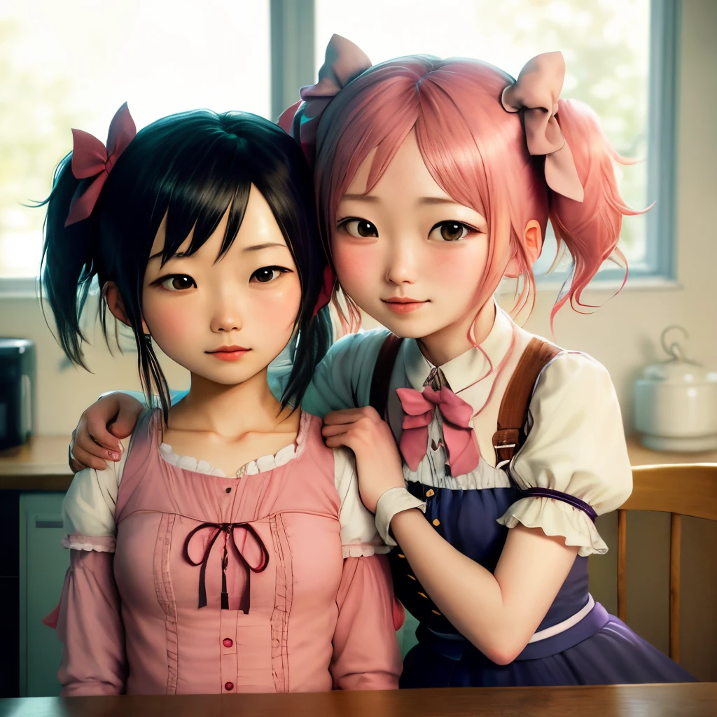 Madoka Kaname and Simon Riley