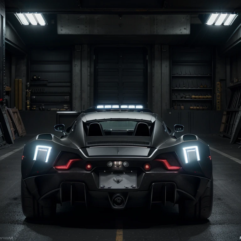 carro do batman,batmobile,batman logo,black and sleek design,glossy finish,muscular curves,sharp edges in the design,dark and mysterious vibe,futuristic appearance,powerful engine,sleek and low-profile tires,GLaDOS voice commands,carbon fiber body material,neon blue accent lights,smoke machine effect,high-tech gadgets and weapons,bulletproof windshield,detailed interior with luxurious leather seats,impressive speed and acceleration,city skyline in the background,heavy-duty brakes and suspension,hidden compartments for weapons and tools,rotating tires,stealth mode,scissor doors,blue and black color scheme,spike wheels for off-road capabilities,remote control feature for remote driving,extra shields and armor for protection,machine guns and missiles hidden behind panels. (best quality,4k,8k,highres,masterpiece:1.2),ultra-detailed,(realistic,photorealistic,photo-realistic:1.37),HDR,UHD,studio lighting,ultra