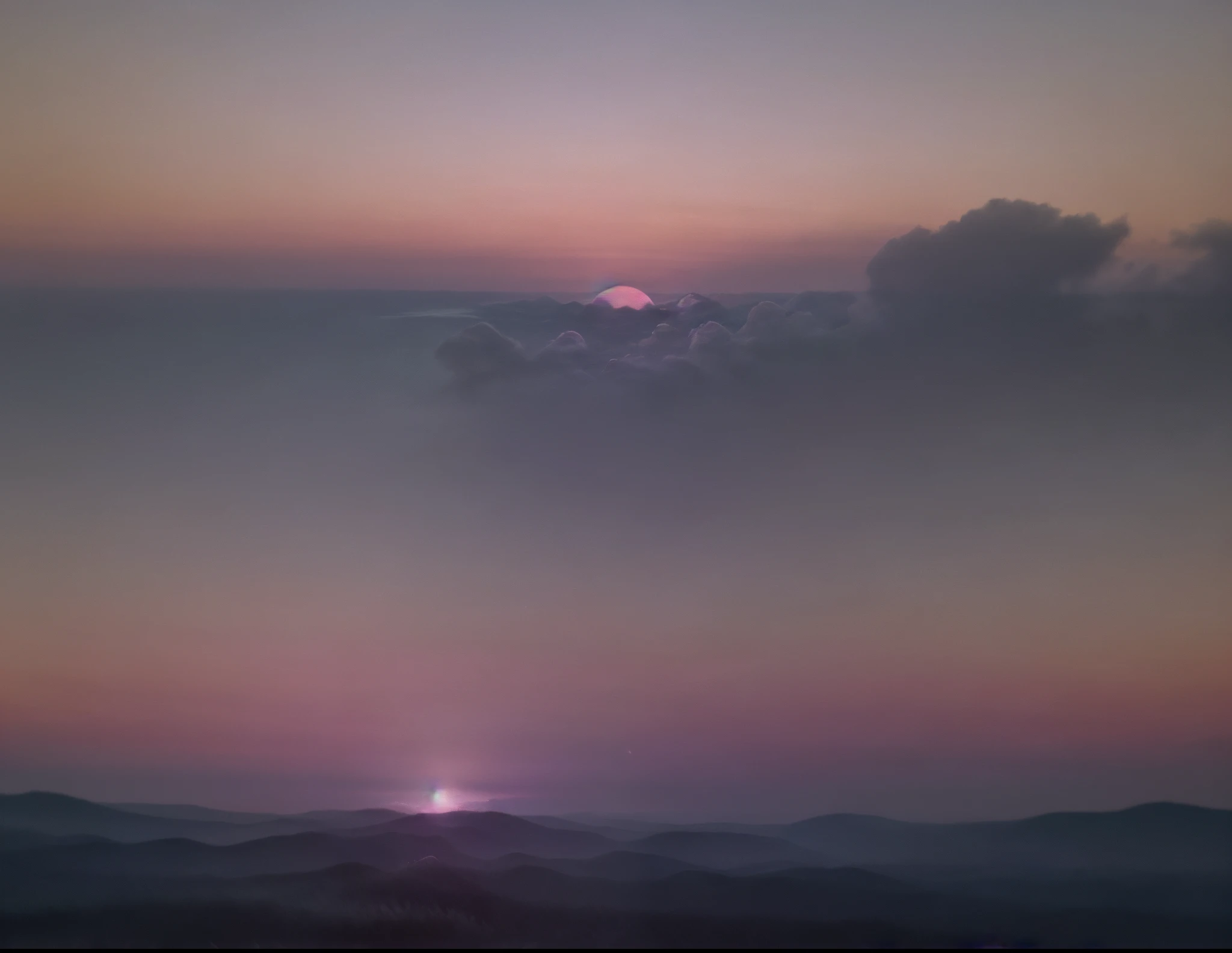 The Belt of Venus, a mesmerizing sight that graces the twilight sky above the horizon, is a celestial phenomenon that appears as a delicate pinkish band. This breathtaking image, reminiscent of a photograph captured at dusk, showcases the ethereal beauty of the world transitioning from day to night. The soft gradient of pink hues seamlessly blend with the fading sunlight, creating a dreamlike atmosphere. The band's subtle illumination adds a touch of mystique, evoking a sense of tranquility and wonder. Every detail of this stunning image, from the gentle curvature of the band to the seamless harmony of colors, is captured in exquisite clarity, allowing viewers to experience the splendor of nature's fleeting artistry.