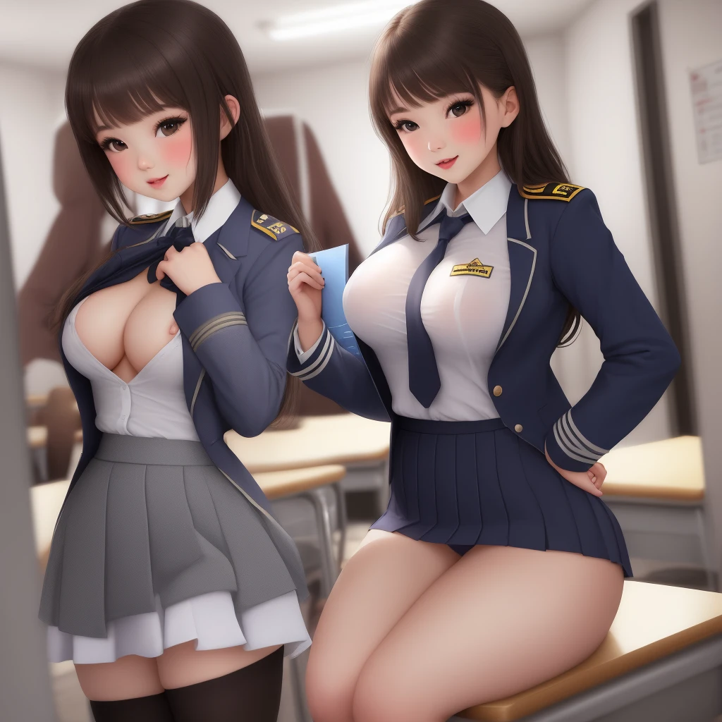 Hot School girl dressing a sexy uniforme