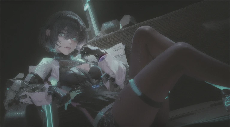 ((La mejor calidad)), ((obra maestra)), (muy detallado:1.3), ...............................................................................................................................................3D, Beautiful (cyberpunk:1.3) Mujer hacker, peinado corto,pelo corto, Volver al visor, cabello grueso, Terminal de ordenador operativo, Pantalla montada en la cabeza, computer server, Pantalla LCD, fiber optic cable, Logotipo de la empresa, HDR (High Dymanic Range), Trazado de rayos, NVIDIA RTX, Super resolution, Irreal 5, Subsoil Scatter, Textura PBR, Post-procesamiento, Anisotropic filtering, profundidad de campo, maximum sharpness and sharpness, Texturas multicapa, Albedo y Highlight Maps, Sombreado de superficies, Accurate simulation of light-material interactions, proporciones perfectas, Renderizado de octanaje, duotone lighting, ISO bajo, balance de blancos, Regla de los tercios, amplia apertura, 8K RAW, efficient sub-pixels, sub-pixel convolution, glow particles, dynamic pose