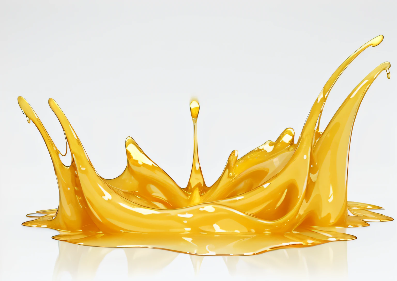 soup splash， made of glowing oil, flow like oil, 3D fluid simulation rendering, oil dripping, Draped in shiny golden oil, liquid simulation background, liquid simulation, glossy yellow, cooking oil, liquids, liquid gold, fluid simulation, glowing oil, Made with illustrator, Highly detailed melted wax, Glossy digital painting,