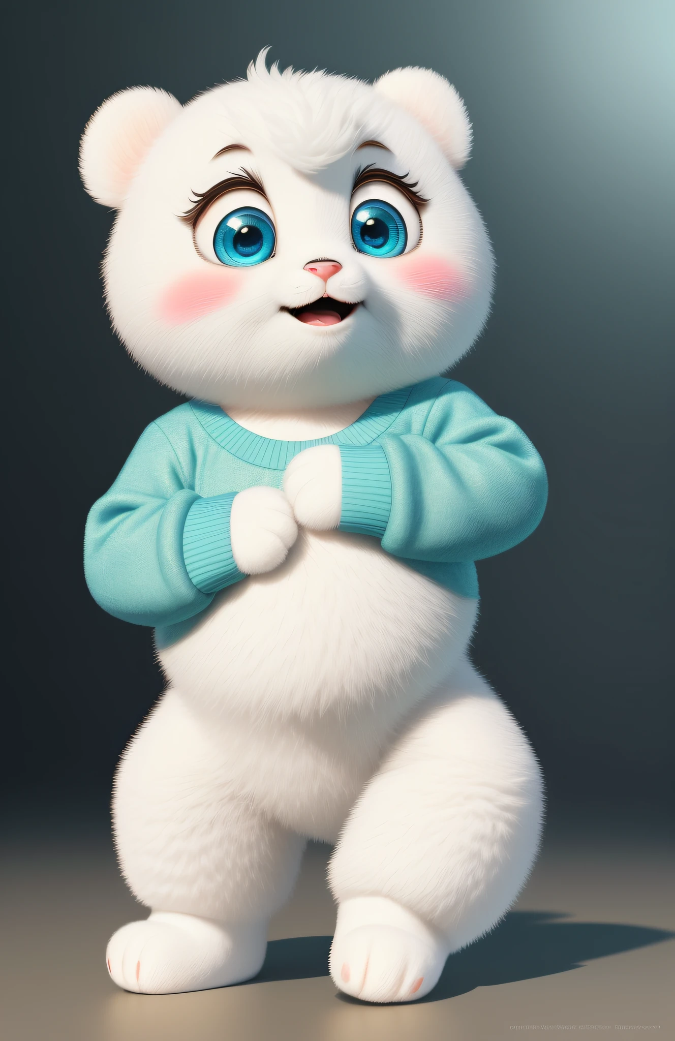 (masterpiece), (best quality), (ultra-detailed), (full body:1.2), Super cute, Baby, Pixar, Baby panda in pajamas, Big bright eyes, Fluffy, Smile, Delicate and fine, Fairy tales, Incredibly high detailed, Pixar style, Bright color palette, Natural light, Simple background with pure color, Octane render, Trending on Artstation, Gorgeous, Ultra wide angle, 8k, HD, Realistic