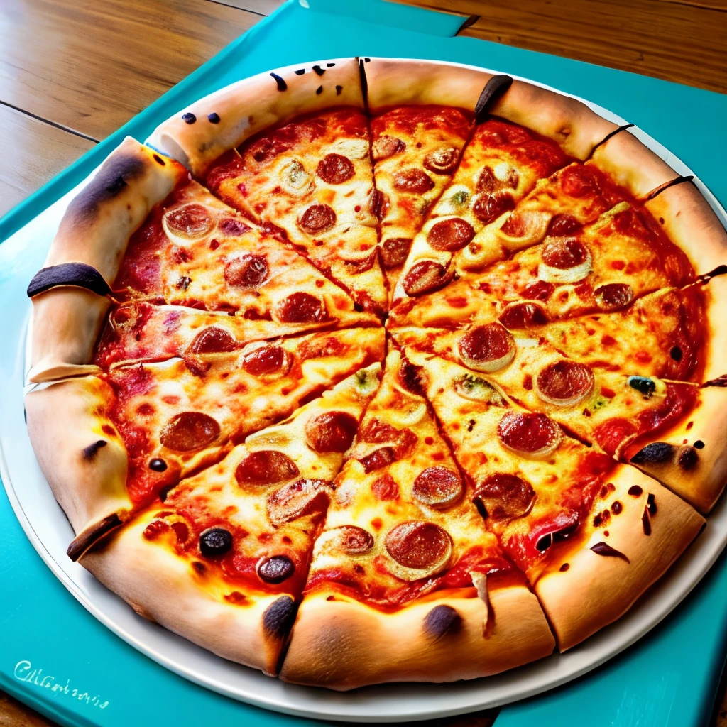 Pizza italiana realista deliciosa