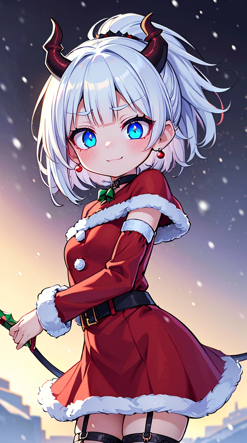 ((( (Winter background), (Snowing), (Christmas theme), (Slutty Santa outfit), ))) BLACKLIGHT, ((NSFW)), ((Small Boobs)), realistic art, extremely delicate and beautiful, ultra-detailed, (1girl), ((Blue eyes)), floating, detailed light, illustration, dynamic angle, depth of field, ((((milf)))), girly, ((Blue and White hair, multicoloured hair, Blue highlights hair, (Ponytail), hair ornament, hair flower, flower, makeup, braid, smile)), demon eyes, fangs, pale white skin, (((best quality, 1girl, (skindentation), (blur background:0.6), (casual yet stylish, ((Demon Horns)), ), gorgeous, (short hair:1.5), soft lighting, wind, (front light:1.5), surprised, choker, smile, jewelry, earrings))), (ultra high res, best quality,), (8k, raw photo, best quality, masterpiece), technological sense, best quality, masterpiece, illustration,CG ,unity ,wallpaper, official art, Amazing, finely detail, an extremely delicate and beautiful,extremely detailed, highly detailed, sharp focus,rich background, (real person,photograph), ((high detailed skin)), ((( , (crazy eyes:1.3), (wide-eyed:1.2), (glowing eyes), (Demon) ))), (((a close up of a person with a weird face and nails, gothic maiden anime girl, gothic - cyberpunk, cyberpunk horror style, gothic art style, detailed digital anime art, gothic art, demon anime girl, gothic girl face, anime style 4 k, dark art style, anime cyberpunk art, gothic aesthetic, 1 7 - year - old anime goth girl, gothic horror vibes)))