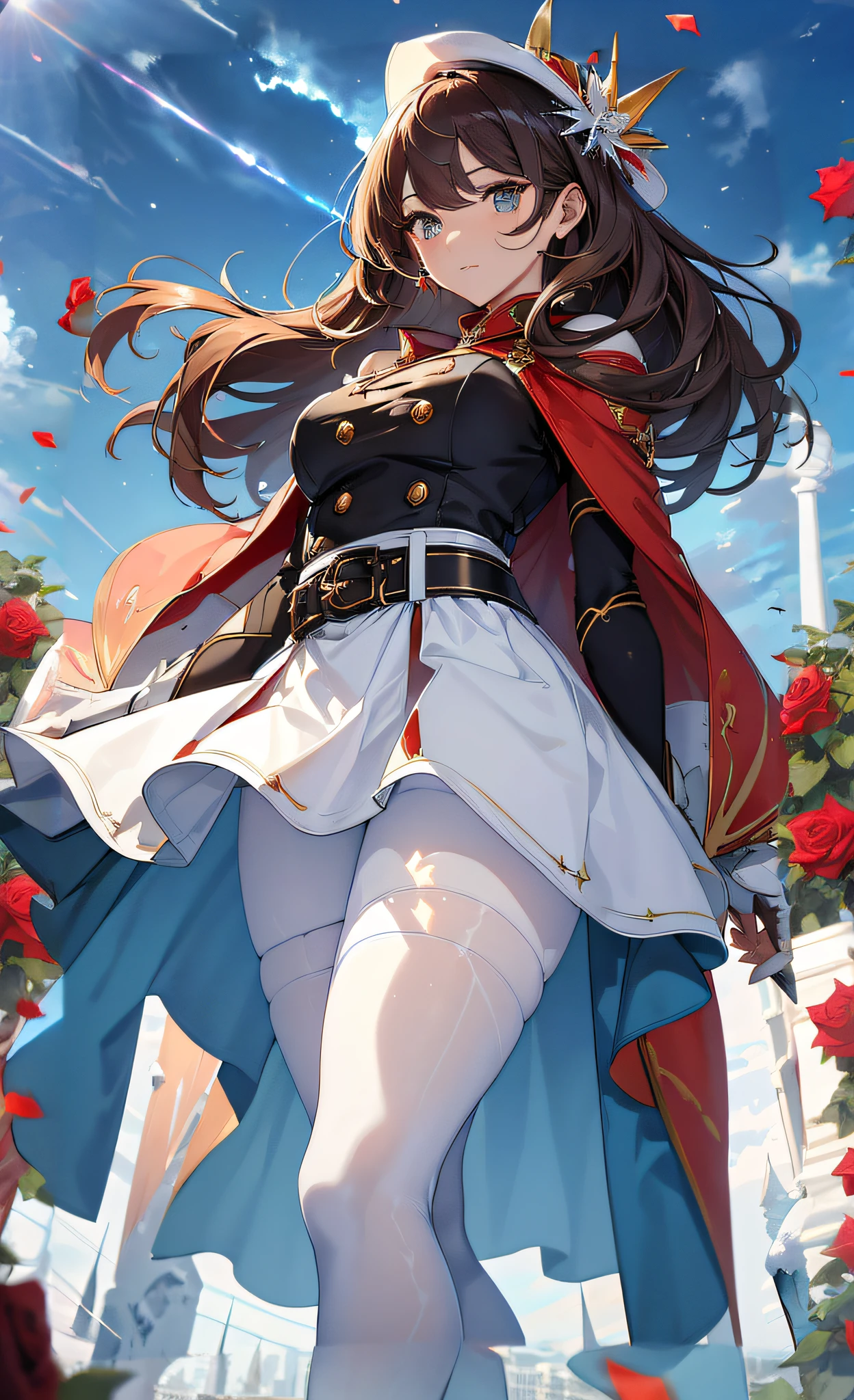 A large amount of roses