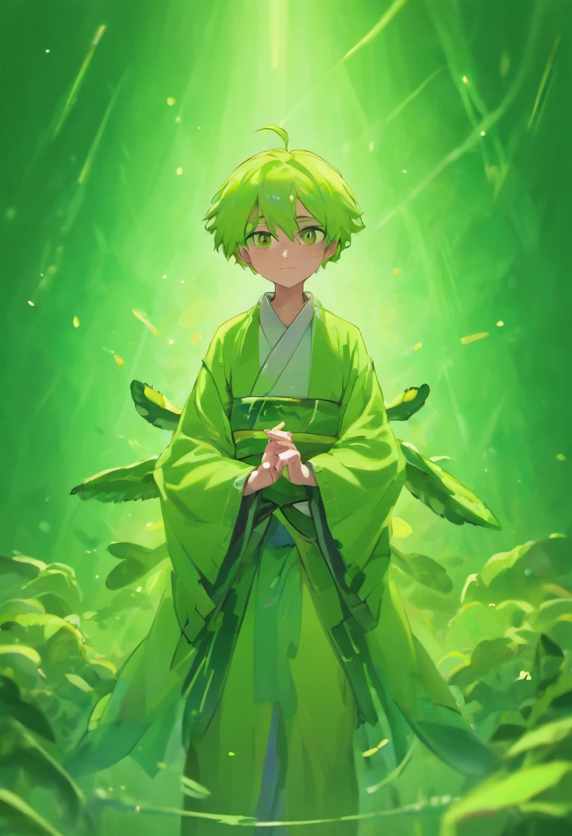 anthropomorphic turtle,Green background,simplebackground,solid color backdrop,Full body frontal photo,1 Cute Hanfu Panda Man,standing on your feet,full bodyesbian, Solo,frontage,facing to audience, ssmile,Background bokeh,lightand shade contrast,tmasterpiece,flatillustration,minimal style,4K